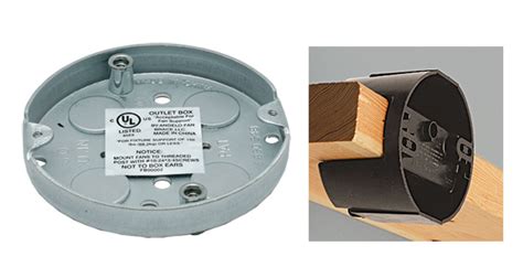 electrical outlet boxes rated for ceiling fans|surface mount ceiling fan box.